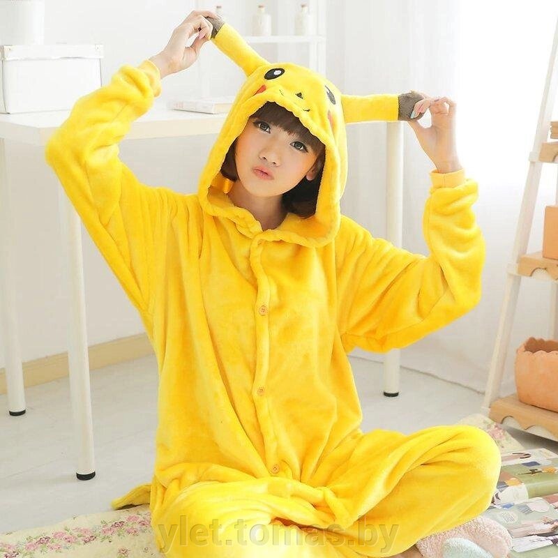 Пижама Кигуруми Пикачу (рост 150-159, 160-169 см) от компании Интернет-магазин Ylet - фото 1