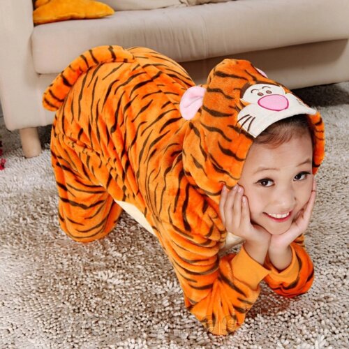 Пижама кигуруми Тигр (детская, рост (рост 110-119 см)