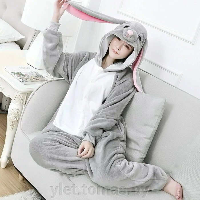 Пижама кигуруми Заяц (рост 95-100, 100-109 см) от компании Интернет-магазин Ylet - фото 1