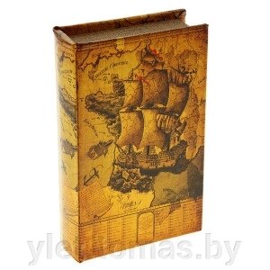 Сейф-книга кожа Морской круиз, 21х13х5 см от компании Интернет-магазин Ylet - фото 1