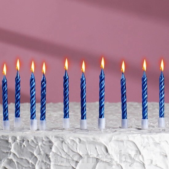 Свечи в торт Спираль 10 шт от компании Интернет-магазин Ylet - фото 1