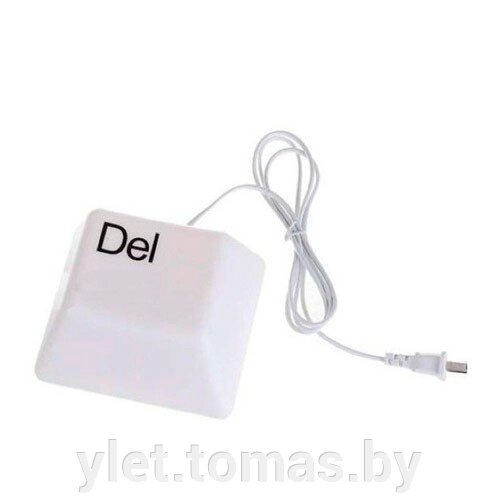 Светильник Кнопка от клавиатуры USB del от компании Интернет-магазин Ylet - фото 1