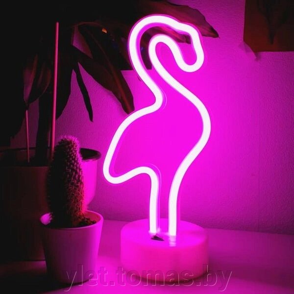 Светильник неоновый Фламинго от компании Интернет-магазин Ylet - фото 1