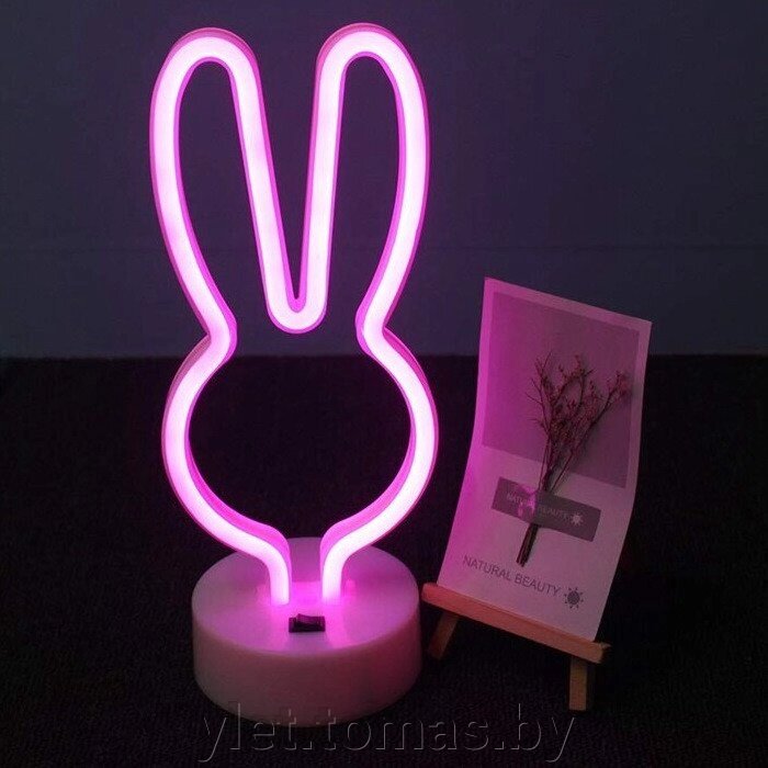 Светильник неоновый Кролик от компании Интернет-магазин Ylet - фото 1
