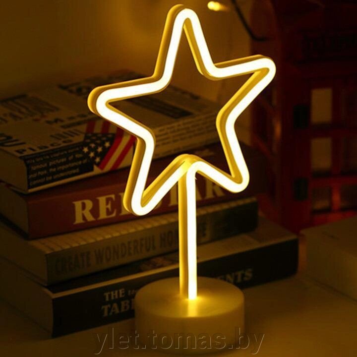 Светильник неоновый Звезда от компании Интернет-магазин Ylet - фото 1