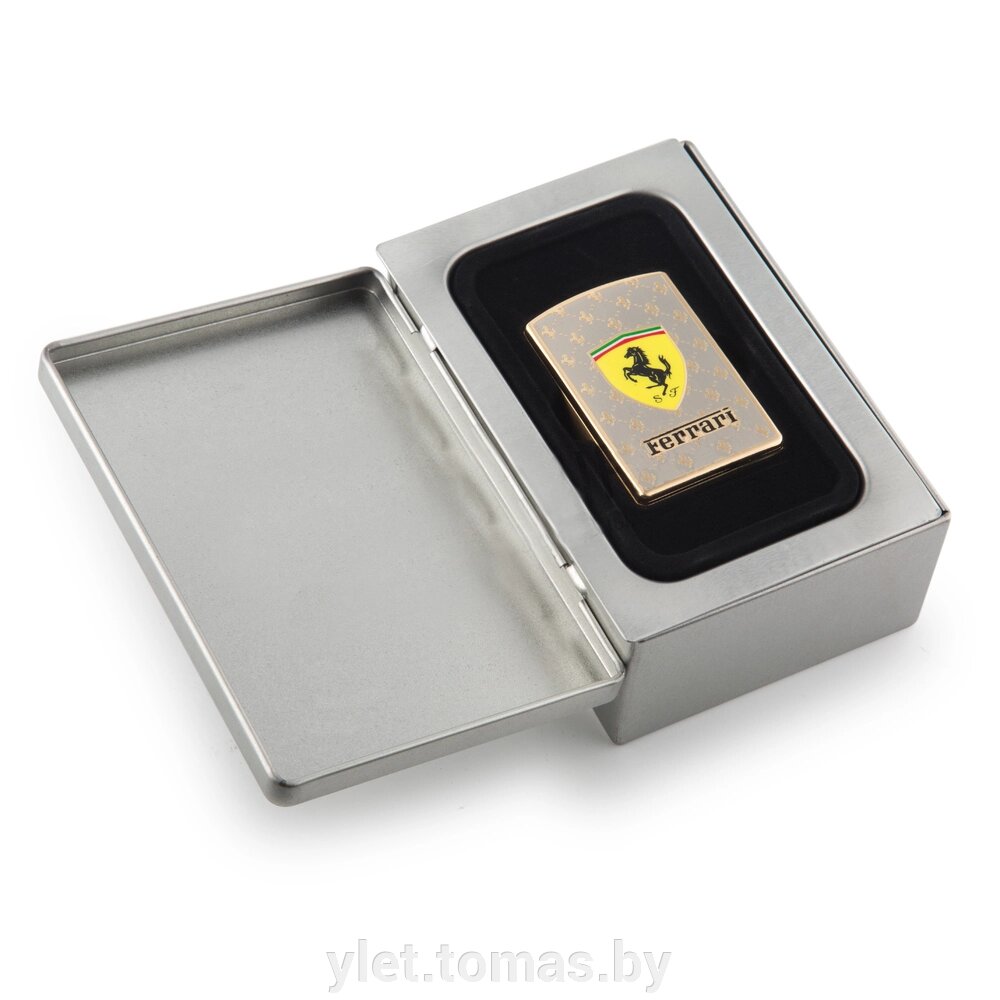 USB зажигалка в металлической упаковке Ferrari от компании Интернет-магазин Ylet - фото 1