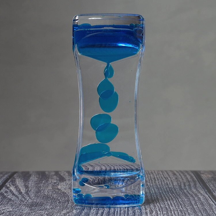 Водяные часы антистресс Синие от компании Интернет-магазин Ylet - фото 1