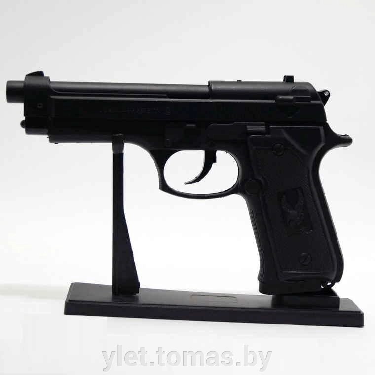 Зажигалка Пистолет Беретта черный малый от компании Интернет-магазин Ylet - фото 1