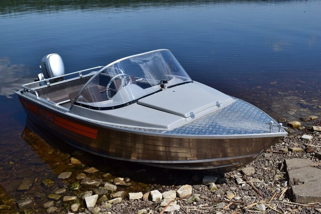 Алюминиевая лодка Wellboat 42 Classic от компании Интернет-магазин «Vlodke» - фото 1