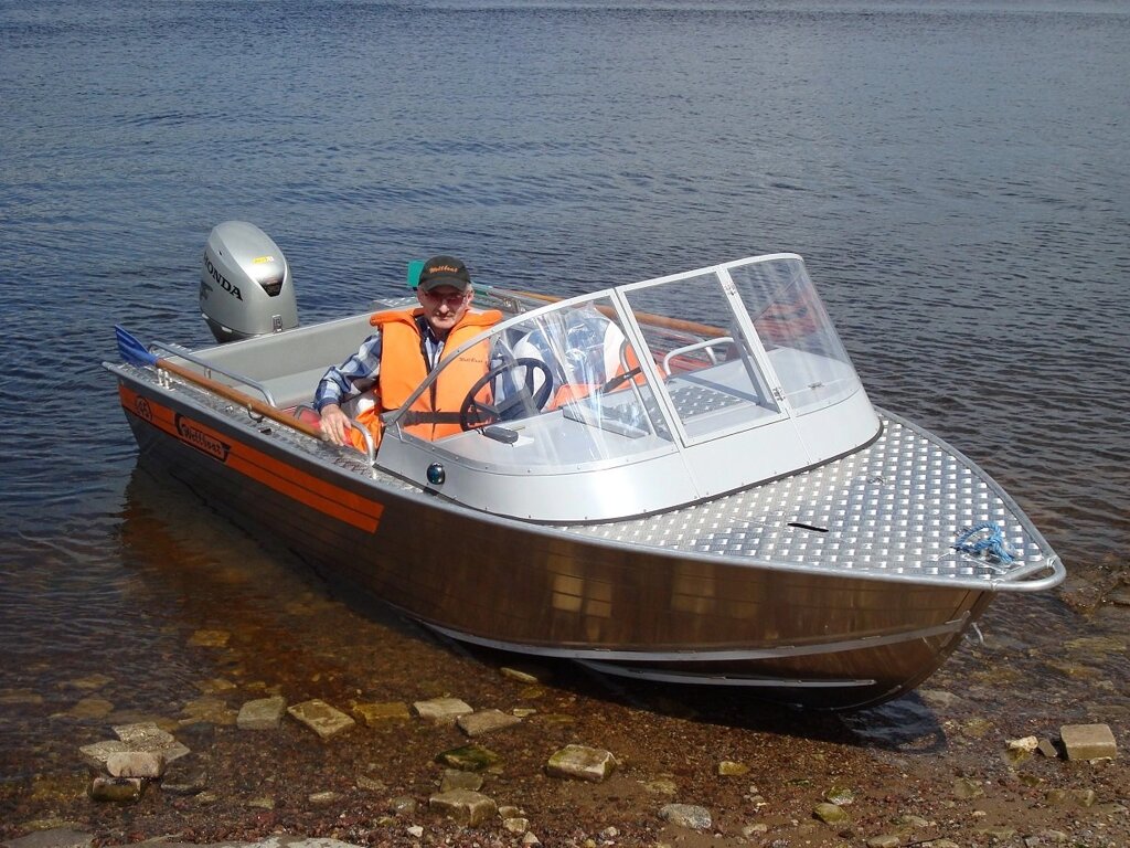 Алюминиевая лодка Wellboat-45i от компании Интернет-магазин «Vlodke» - фото 1