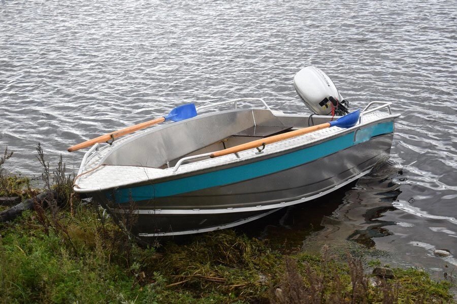 Лодка алюминиевая Wellboat NewStyle-410 румпель от компании Интернет-магазин «Vlodke» - фото 1
