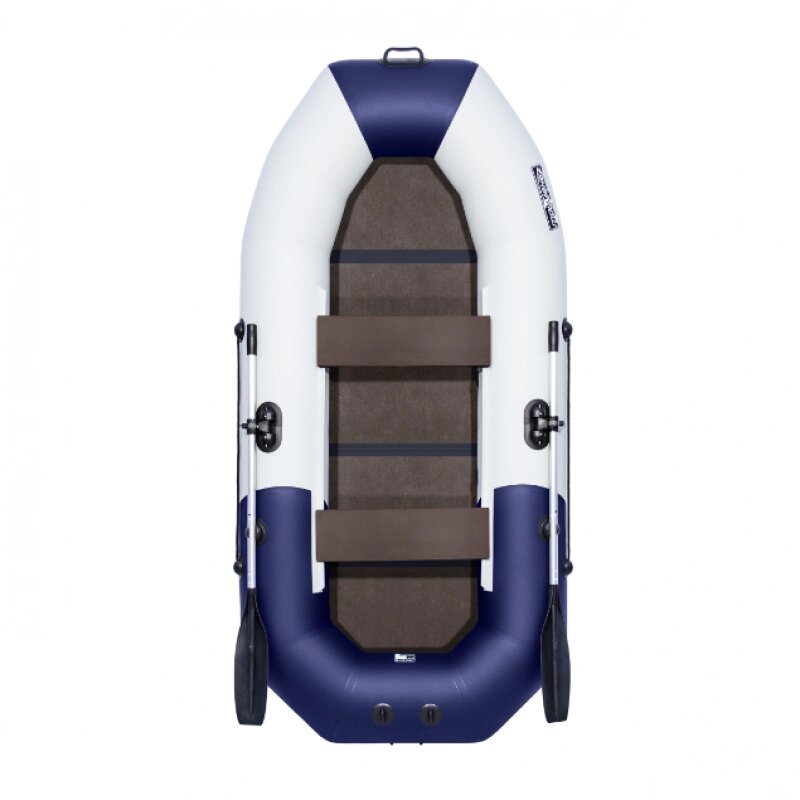 Лодка надувная ПВХ Таймень N 270 С ТР "Комби" светло-серый/синий от компании Интернет-магазин «Vlodke» - фото 1
