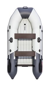 Лодка надувная ПВХ Таймень NX 2800 НДНД "Комби" светло-серый/графит