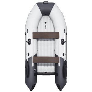 Лодка надувная ПВХ Таймень NX 3200 НДНД "Комби" светло-серый/графит