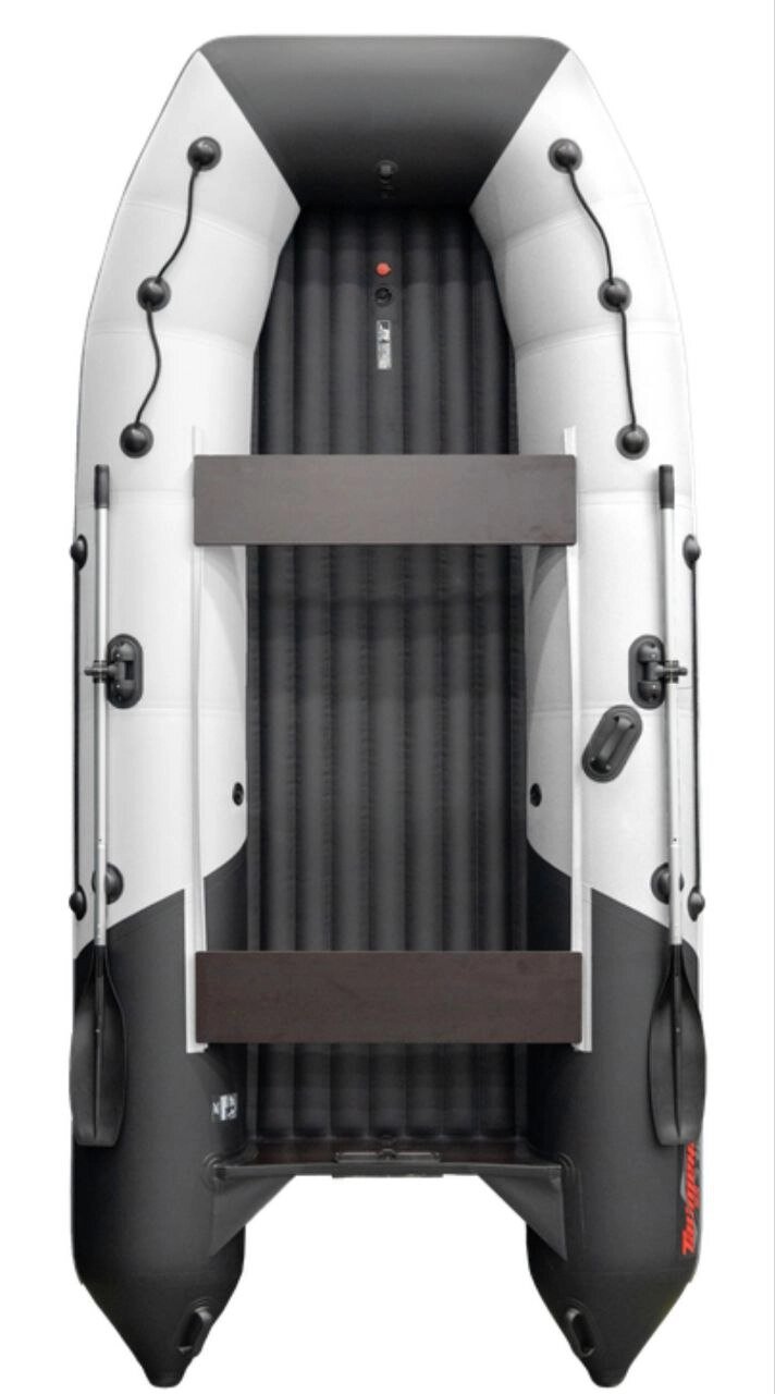 Лодка надувная ПВХ Таймень RX 3900 НДНД светло-серый/черный от компании Интернет-магазин «Vlodke» - фото 1