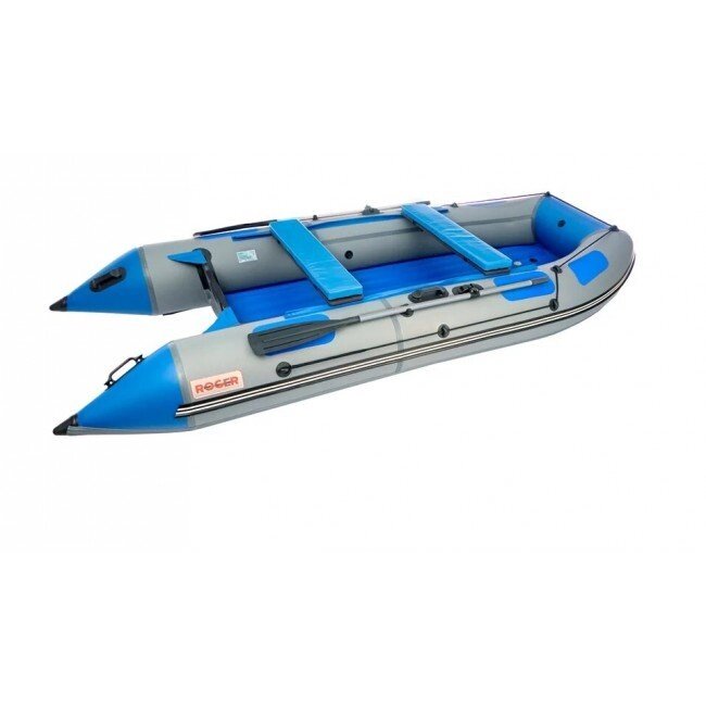 Лодка ПВХ Roger ЗЕФИР 3300 НДНД Серый с синим от компании Интернет-магазин «Vlodke» - фото 1