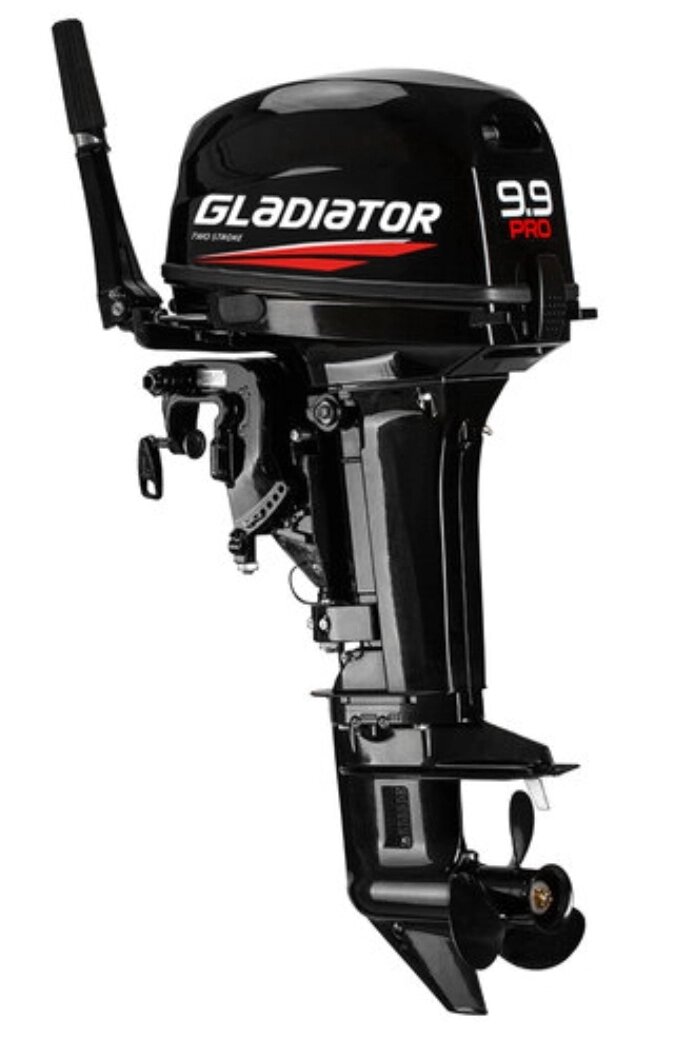 Лодочный мотор GLADIATOR G9,9 PRO FHS двухтактный от компании Интернет-магазин «Vlodke» - фото 1