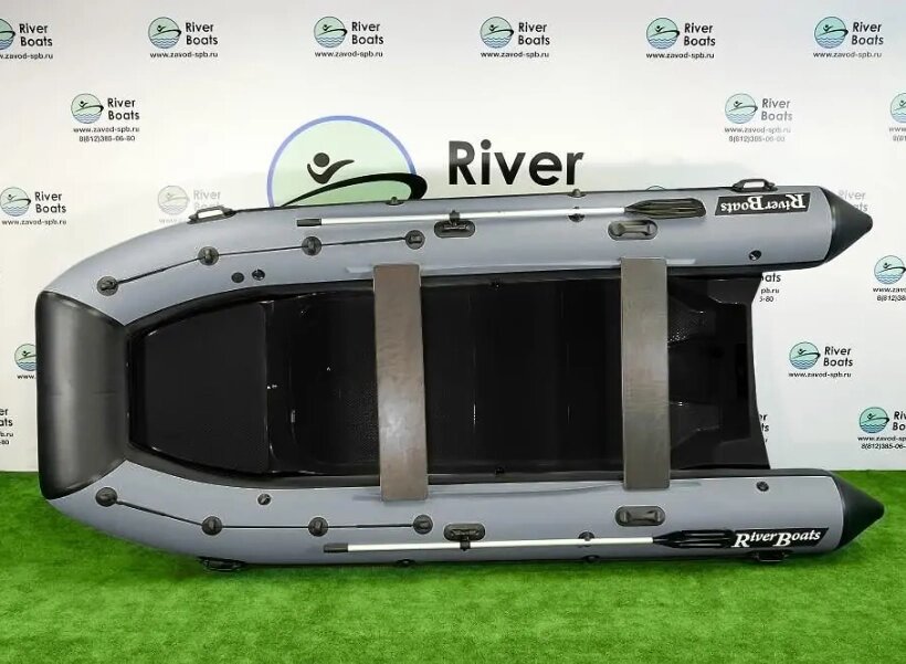 Надувная лодка РИБ RiverBoats RB — 430 (Встроенный рундук) (транец L — 515 мм.) от компании Интернет-магазин «Vlodke» - фото 1