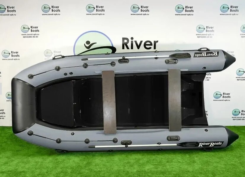 Надувная лодка РИБ RiverBoats RB — 430 (Встроенный рундук) (транец S — 410 мм.) от компании Интернет-магазин «Vlodke» - фото 1