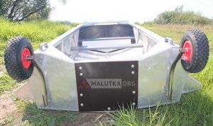 Алюминиевая лодка Романтика-H 3.5 м, с булями и колесами