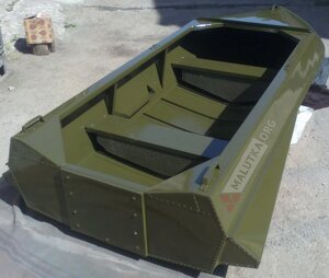 Алюминиевая лодка Романтика-H 3.0 м, с булями, Цвет "Хаки"
