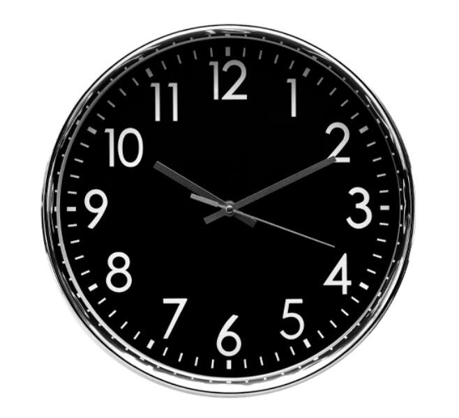Часы настенные Chrome черные от компании «Kdomy. by» интернет-магазин товаров для дома - фото 1