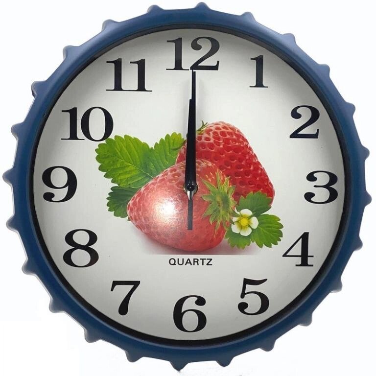 Часы настенные Lid синие от компании «Kdomy. by» интернет-магазин товаров для дома - фото 1
