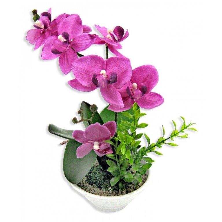 Декоративный искусственный цветок Орхидея Арт. HL-140305 от компании «Kdomy. by» интернет-магазин товаров для дома - фото 1
