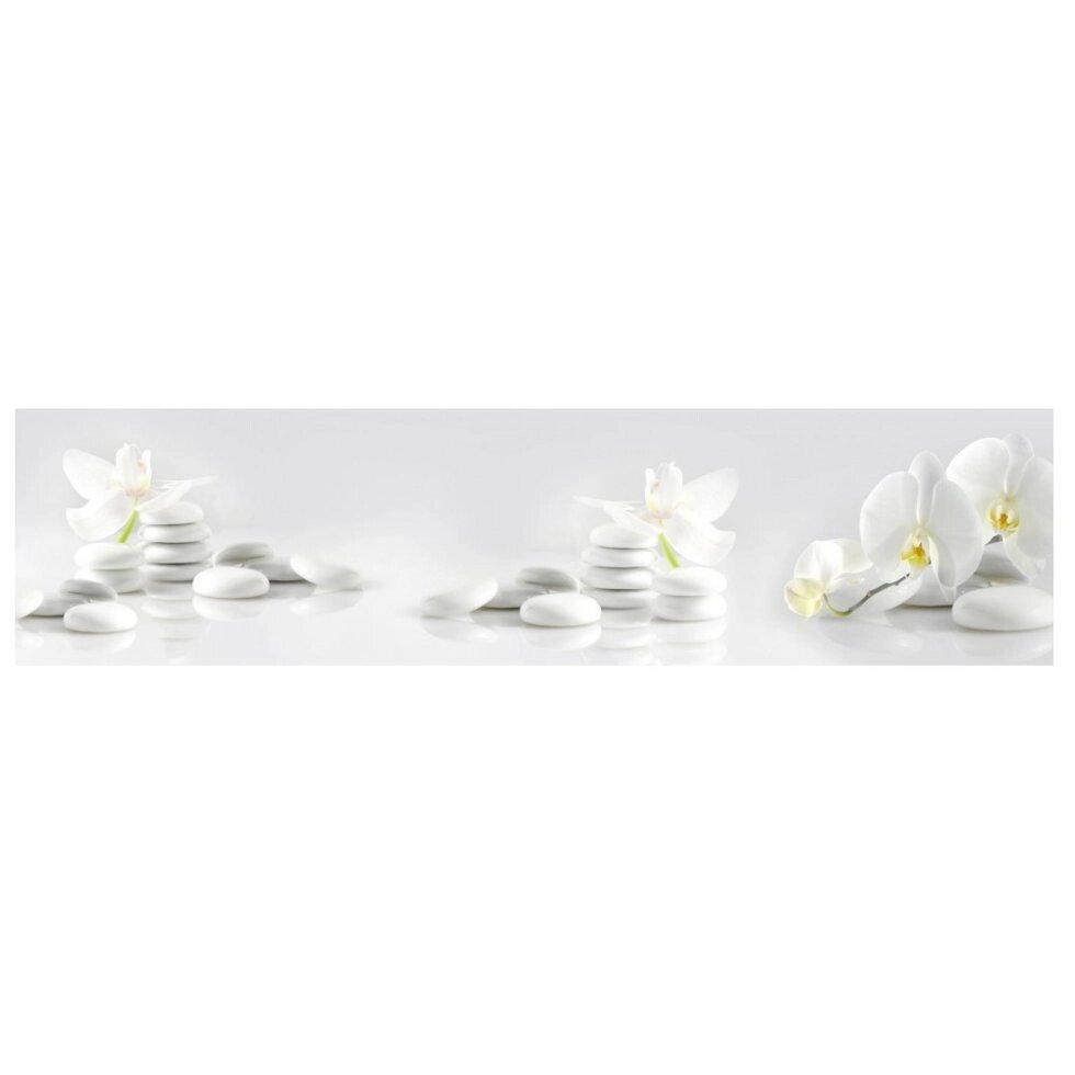 Экран под ванну 1,5 м. Орхидея белая 3D от компании «Kdomy. by» интернет-магазин товаров для дома - фото 1