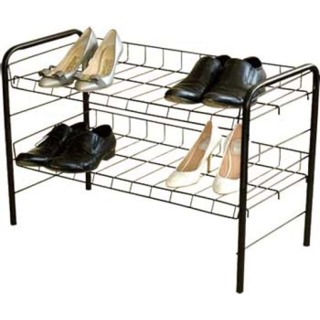 Этажерка для обуви ЭТ3 черная, 43 х 66 х 30 см. от компании «Kdomy. by» интернет-магазин товаров для дома - фото 1