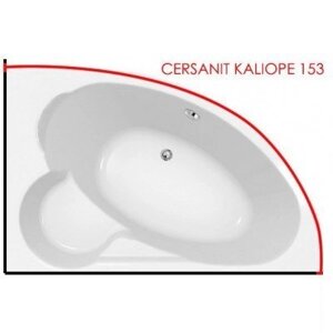 Карниз для ванной Kaliope 153 на 100 см. нержавеющая сталь