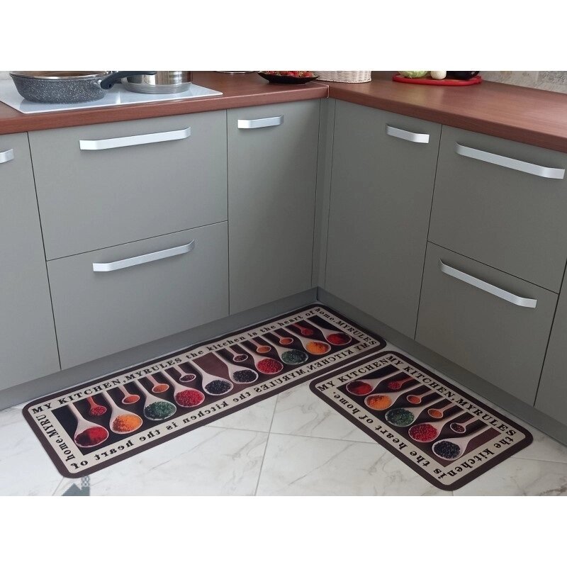 Комплект ковриков на кухню Herb 40х60 и 40х120 см. от компании «Kdomy. by» интернет-магазин товаров для дома - фото 1