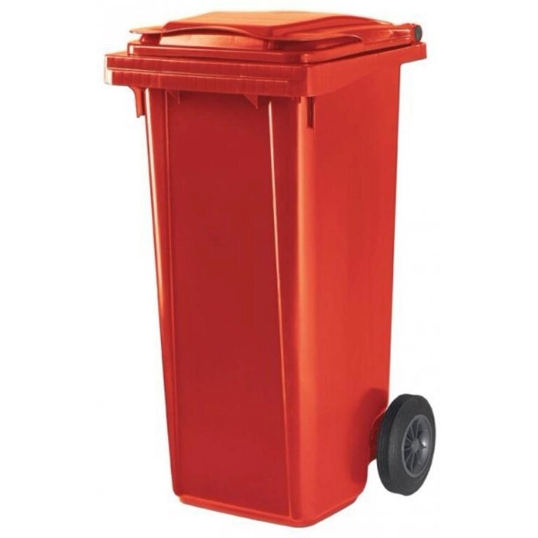 Контейнер для мусора на колесиках 120 л. красный от компании «Kdomy. by» интернет-магазин товаров для дома - фото 1