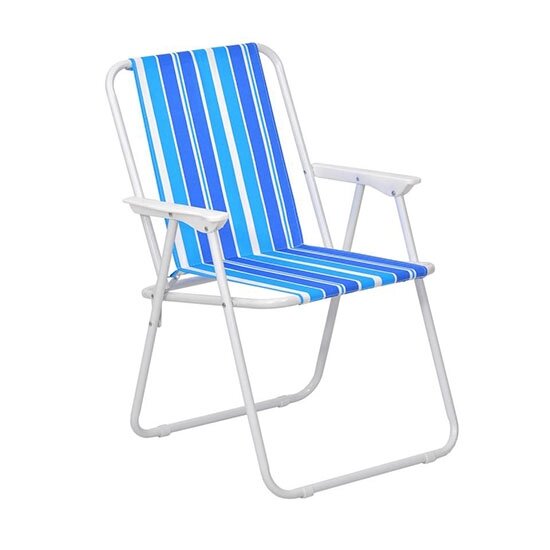 Кресло складное Stripe голубое от компании «Kdomy. by» интернет-магазин товаров для дома - фото 1