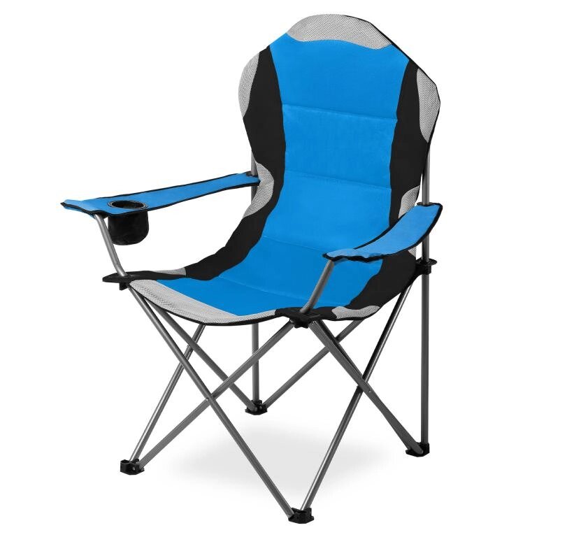Кресло складное туристическое Luxeford синее от компании «Kdomy. by» интернет-магазин товаров для дома - фото 1
