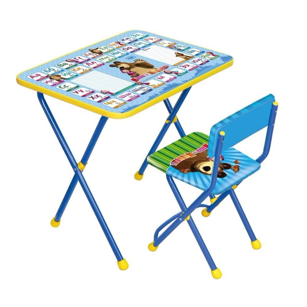 Набор детской мебели Азбука голубой КП2/2 от компании «Kdomy. by» интернет-магазин товаров для дома - фото 1