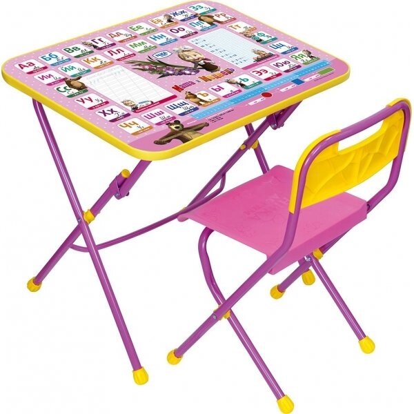 Набор детской мебели Азбука розовый арт. КПУ1/3 от компании «Kdomy. by» интернет-магазин товаров для дома - фото 1