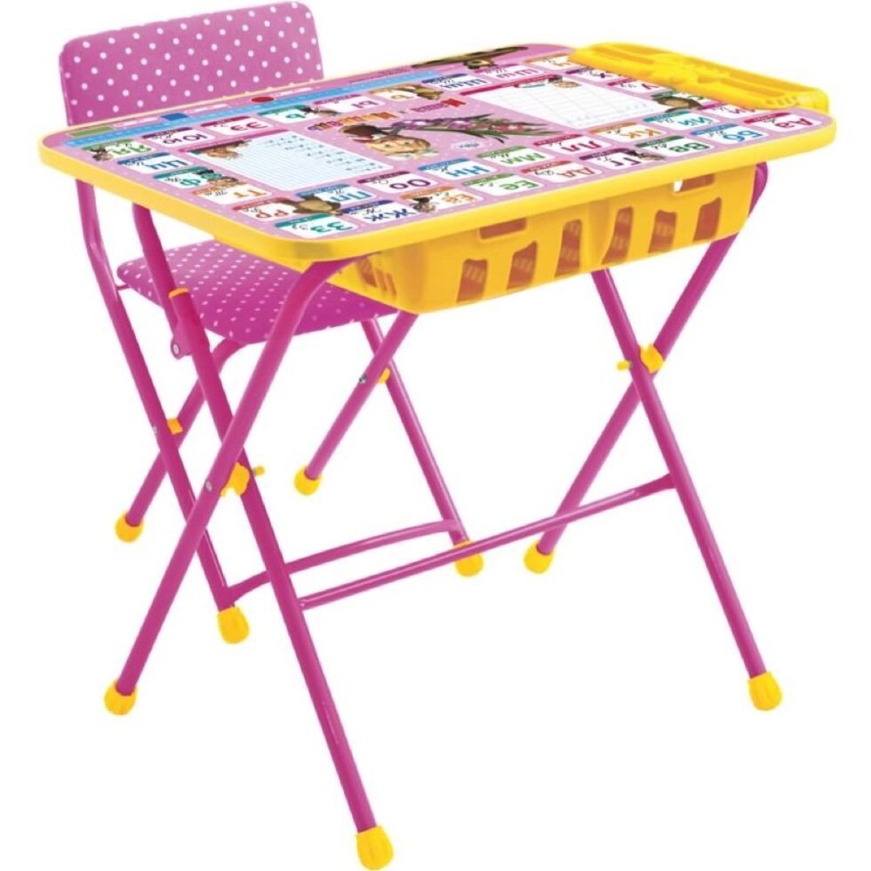 Набор детской мебели Азбука розовый КУ2П/3 от компании «Kdomy. by» интернет-магазин товаров для дома - фото 1