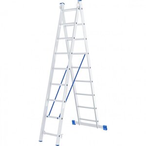 Лестница двухсекционная алюминиевая 2x9 ступеней Sarayli