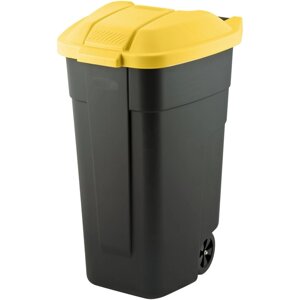 Контейнер для мусора 110 л. на колесиках желтый