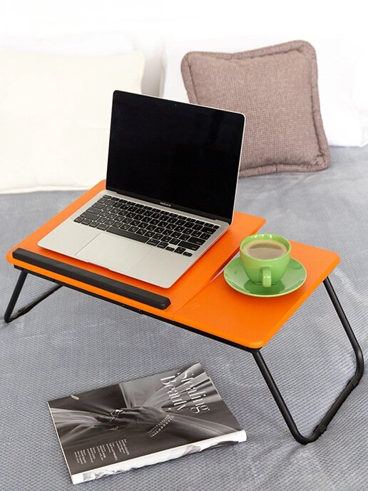 Подставка для ноутбука Comfort оранжевая от компании «Kdomy. by» интернет-магазин товаров для дома - фото 1