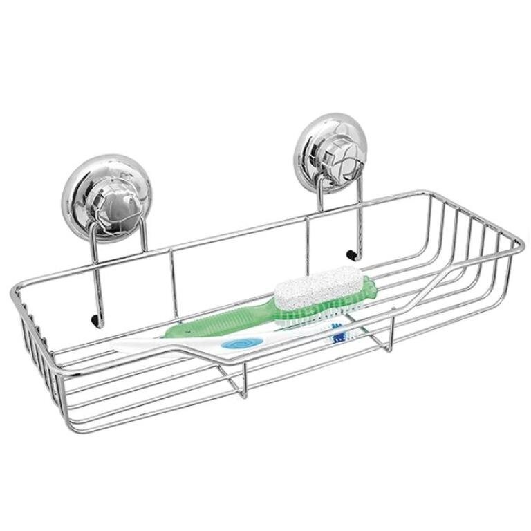 Полка для ванной на вакуумных присосках Mega lock 20191 от компании «Kdomy. by» интернет-магазин товаров для дома - фото 1