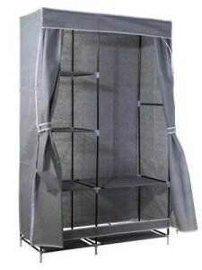 Шкаф для одежды из ткани Gray medium