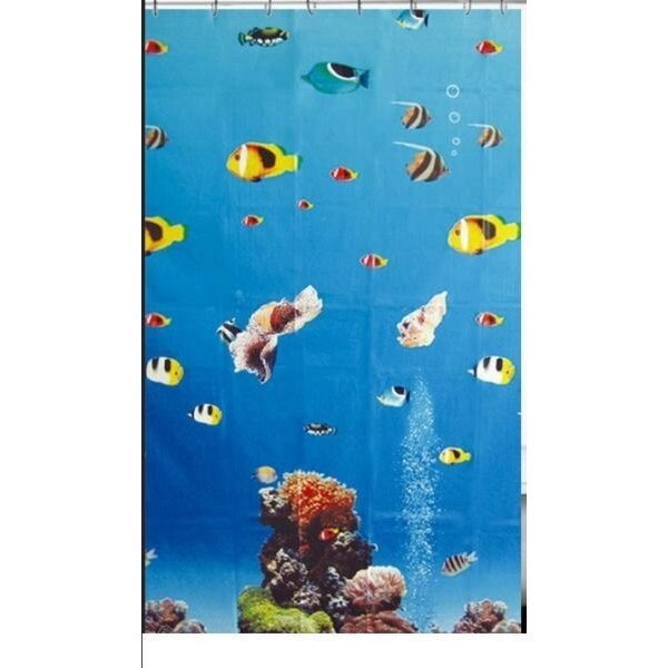 Шторка для ванной Corals 180 x 200 см. от компании «Kdomy. by» интернет-магазин товаров для дома - фото 1