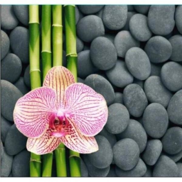 Шторка для ванной Орхидея 180 x 180 см. текстильная от компании «Kdomy. by» интернет-магазин товаров для дома - фото 1