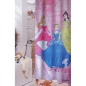 Шторка для ванной Princess 180 x 200 см. текстильная
