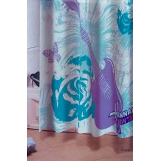 Шторка для ванной Purple Guitar 180 x 200 см. текстильная от компании «Kdomy. by» интернет-магазин товаров для дома - фото 1