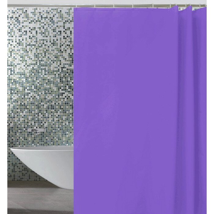 Шторка для ванной Zalel 180 x 180 см. фиолетовая от компании «Kdomy. by» интернет-магазин товаров для дома - фото 1