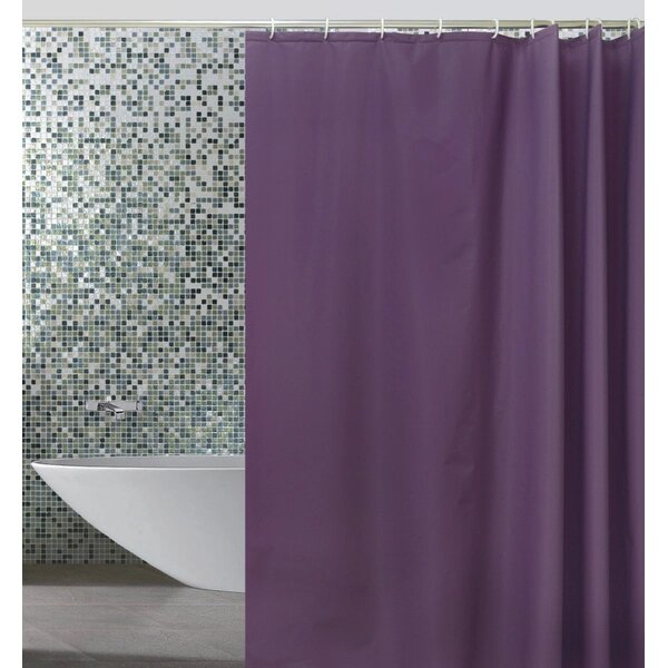 Шторка для ванной Zalel 180 x 180 см. темно-фиолетовая от компании «Kdomy. by» интернет-магазин товаров для дома - фото 1