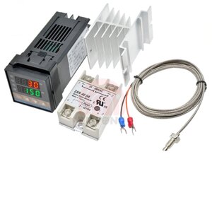 PID цифровой регулятор температуры REX-C100 с радиатором